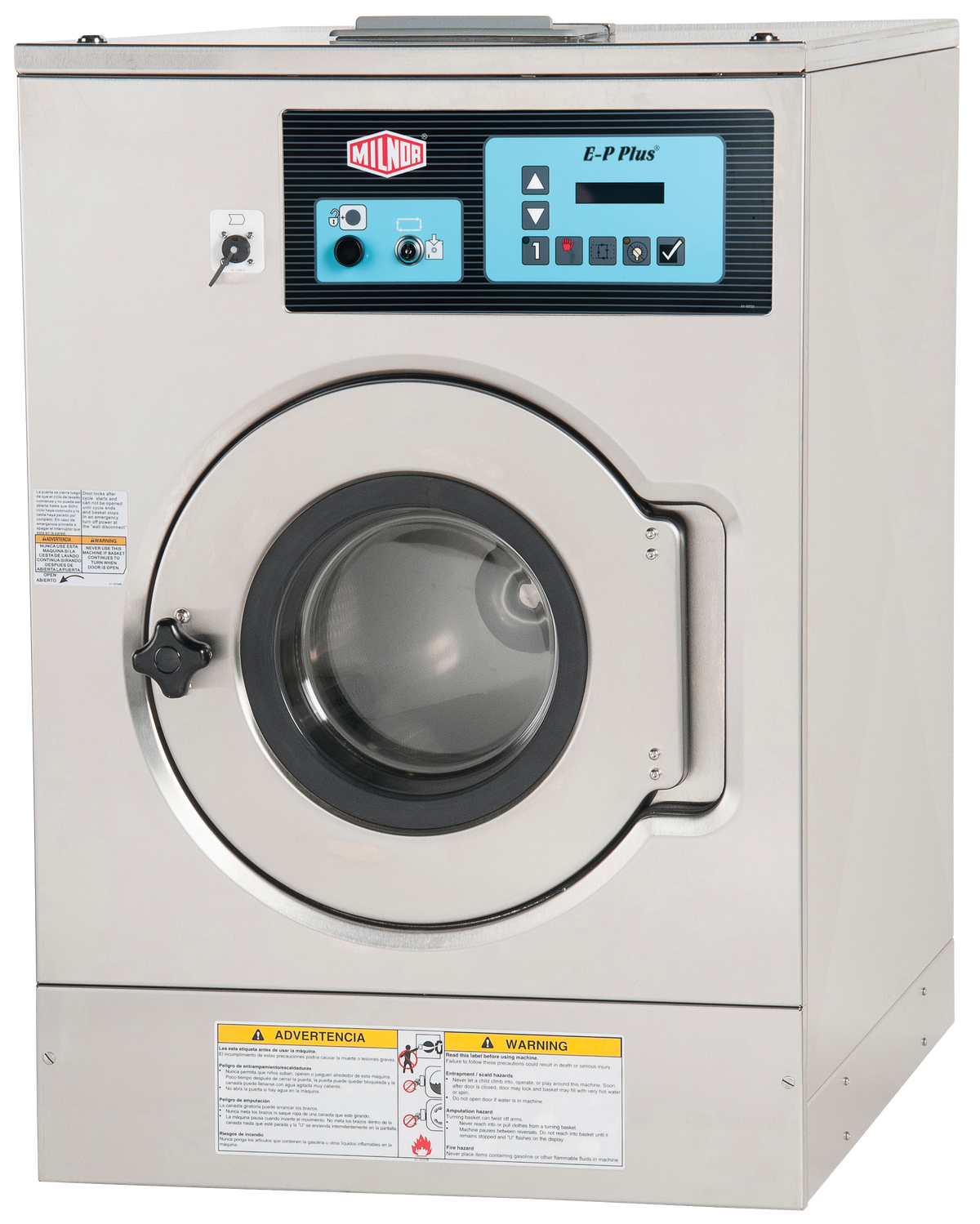 Milnor MWT16J5 35 lb Rigid-Mount Washer-Extractor, 90 G